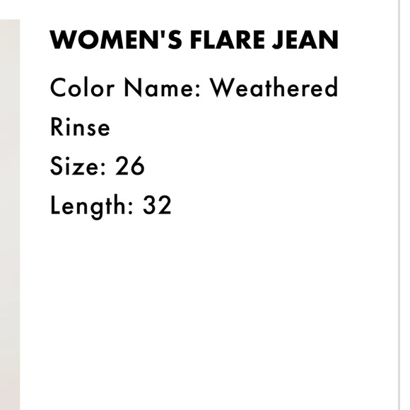 WORN ONCE Wrangler Women’s Flare Jeans size 26 x 32 - Picture 10 of 10
